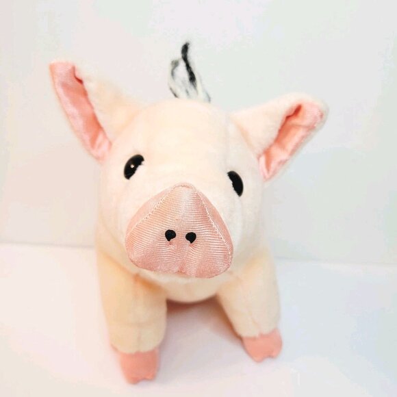 Vtg 1995 PLAYSKOOL Babe the Gallant Pig Pink Plush Hasbro Stuffed Toy 27901 - Picture 1 of 8